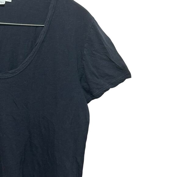 James Perse 2 Women Tee M Cotton Cashmere Basic Layer Closet Staple Minimalist - Picture 4 of 8